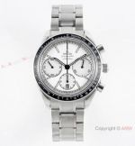 Swiss Omega Speedmaster Racing Co-Axial A7750 White Dial Steel Watch 40mm